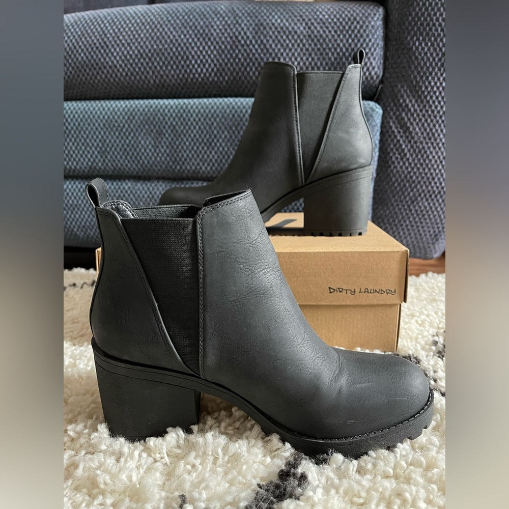 Dirty Laundry black high heel booties